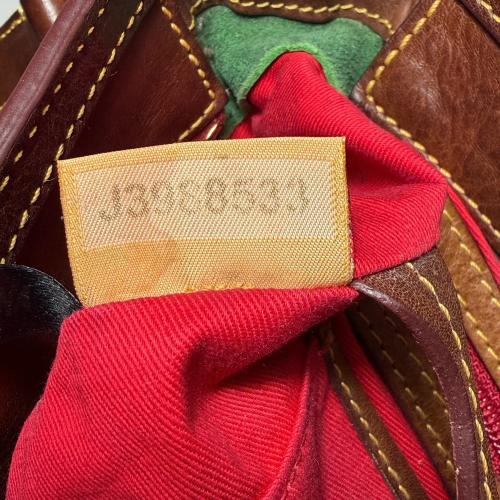 Vintage Dooney And Bourke Florentine Satchel With Bonus D&B Wristlet/Pouch✨ - Picture 9 of 16